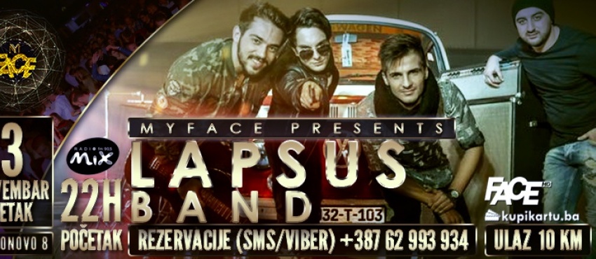 LAPSUS BAND kupikartu.ba Sva zabava na jednom mjestu!
